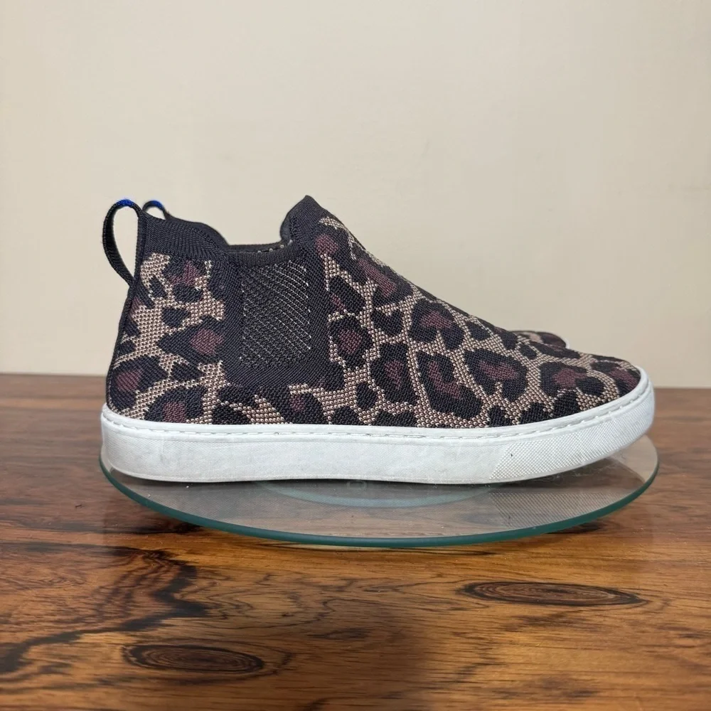 Rothy’s Wildcat Cheetah Print Chelsea Sneaker